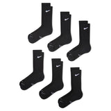 Nike Everyday Elevated Black/White 6-Pack Crew Socks