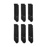 Nike Everyday Elevated Black/White 6-Pack Crew Socks