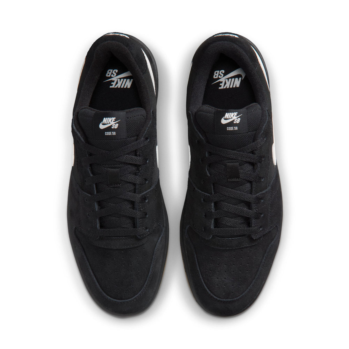 Nike Sb Code 58 Black Summit White Black Gum Light Brown Shoes