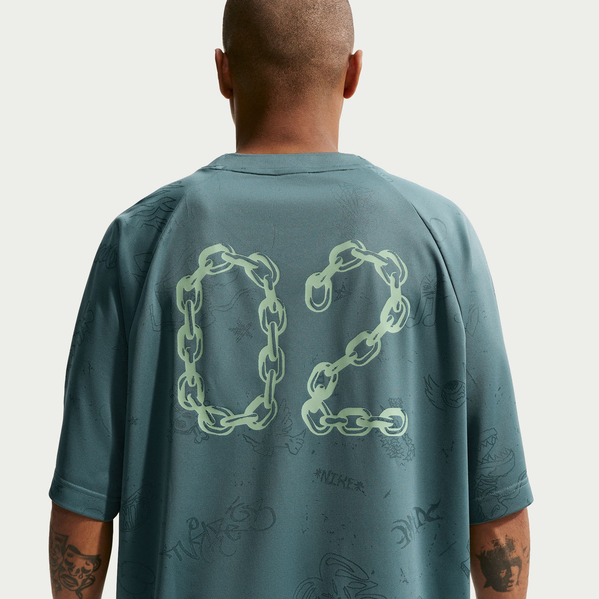 Nike SB Desk Doodle Mineral Slate Jacquard Skate Jersey