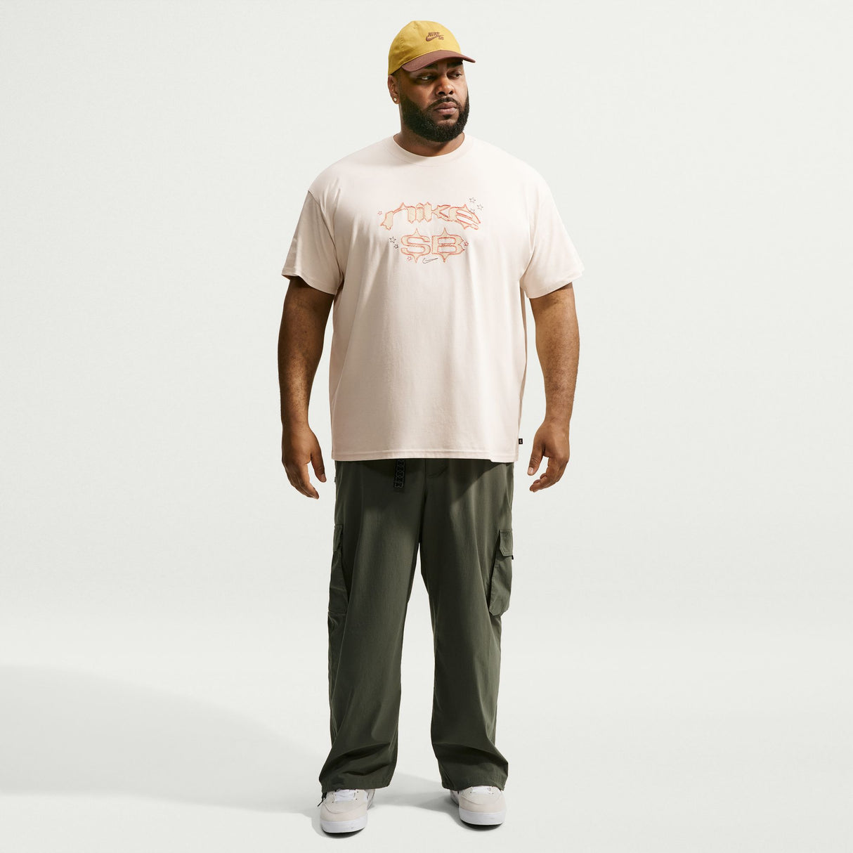 Nike SB Gothic Logo Light Orewood Brown S/s Shirt