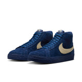 Nike SB Zoom Blazer Mid Coastal Blue/Pale Yellow-Coastal Blue Skate Shoes (IO0667-400)