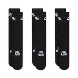 Nike Sb Everyday Elevated 3 Pack Black Crew Socks IR1328-900
