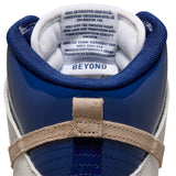 Nike SB Dunk High Pro x Beyond Store White / Ivory - Sand Dune - Blue Void Shoes (Read Description)