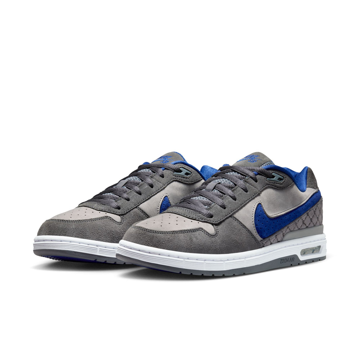Nike Sb Zoom Air Paul Rodriguez Low Flint Grey / Deep Royal Blue Shoes