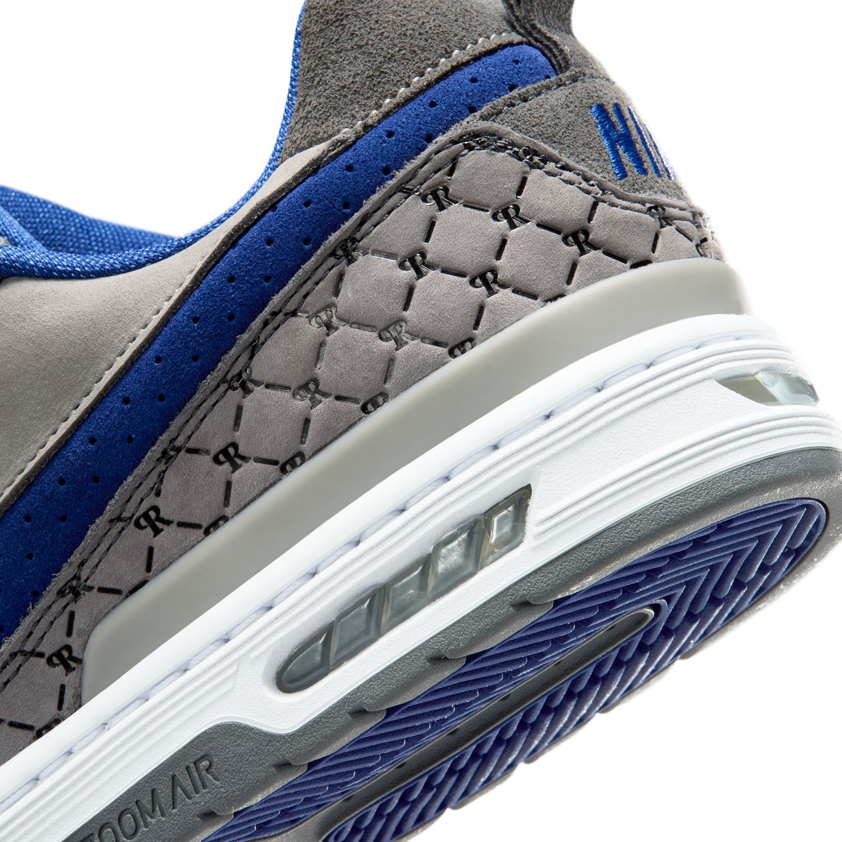 Nike Sb Zoom Air Paul Rodriguez Low Flint Grey / Deep Royal Blue Shoes