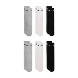 Nike Everyday Plus Cushioned Black/Grey/White Multi 6 Pack Crew Socks