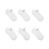 Nike Everyday Plus Cushioned White/Black 6 Pack No Show Socks