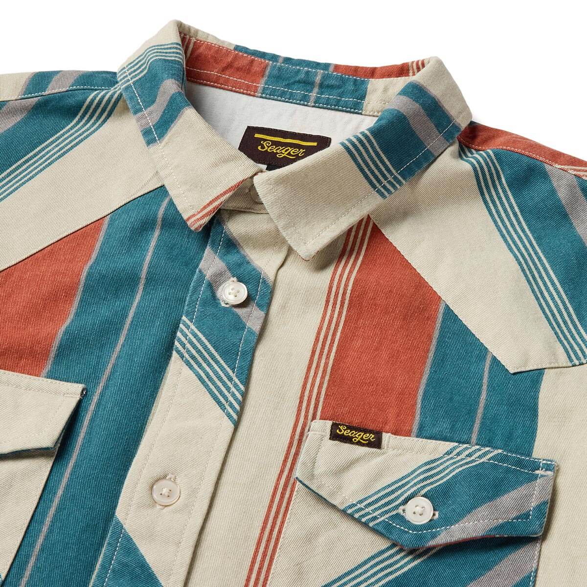 Seager Amarillo El Rojo Stripe S/s Button Up Shirt