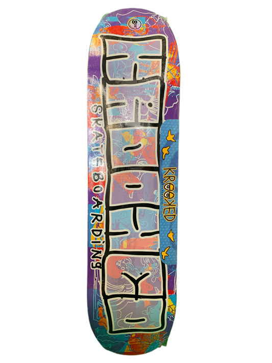 Krooked Psykadelia Purple 8" Classic Skateboard Deck