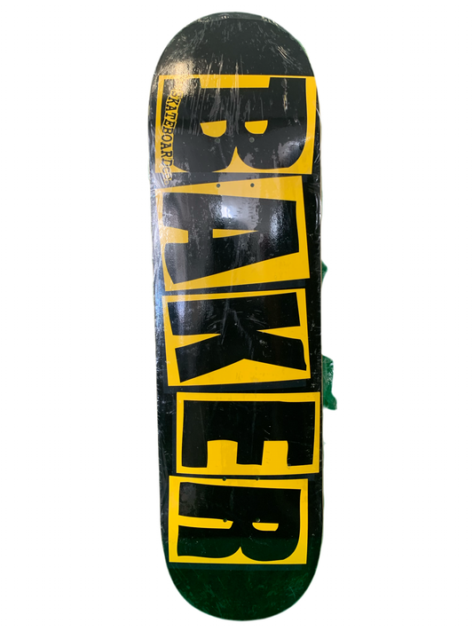Baker Brand Logo Black/Yellow 8.4" Classic Skateboard Deck