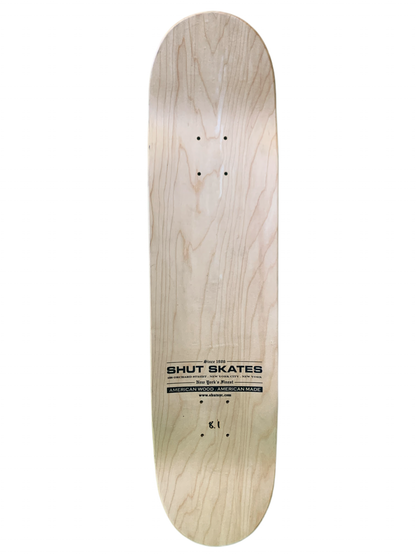 Shut Name Team Logo 8" Classic Skateboard Deck