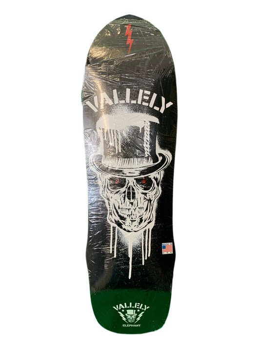 Elephant Mike Vallely Skull Magician Black 9.25" Classic Skateboard Deck