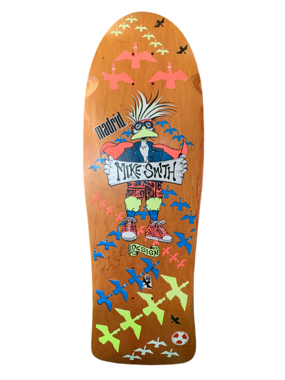 Madrid Original Mike Smith Duck Graphic Signed Classic Skateboard Deck