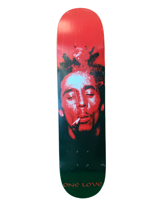 One Love Inhale 7.75" Red Classic Skateboard Deck