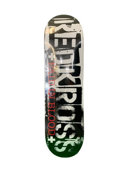 Black Label 2004 Red Kross Paid in Blood 8.5" Classic Skateboard Deck