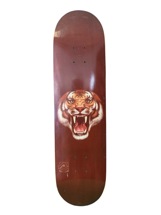 Powell Peralta Tiger Face Burgundy 7.75" Classic Skateboard Deck