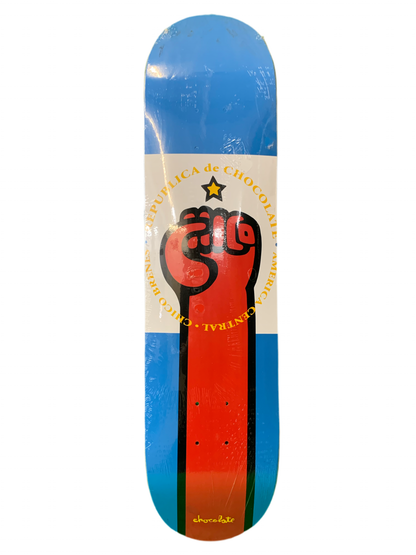 Chocolate Chico Brenes Fist 2 Blue/White 8" Classic Skateboard Deck