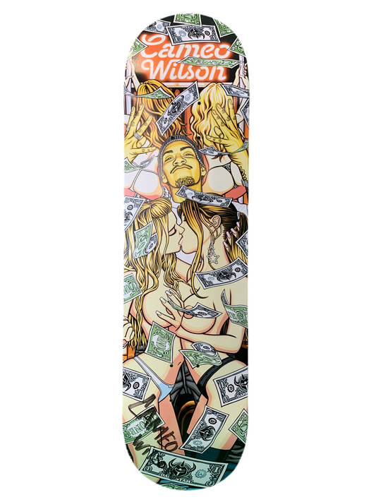 Darkstar Cameo Wilson Signed Rain Green 8.0" Classic Skateboard Deck