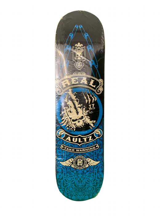 Real Skateboards x Obey JT Aultz Take Warning 7.75" Classic Skateboard Deck