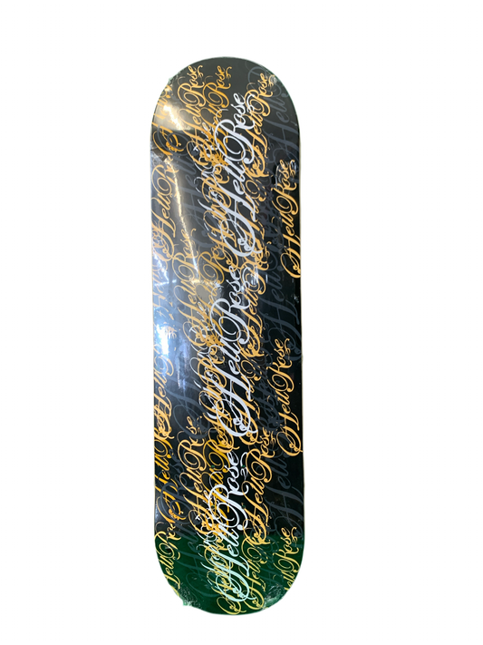 Hellrose Multi Script Team Deck 2005 8" Classic Skateboard Deck
