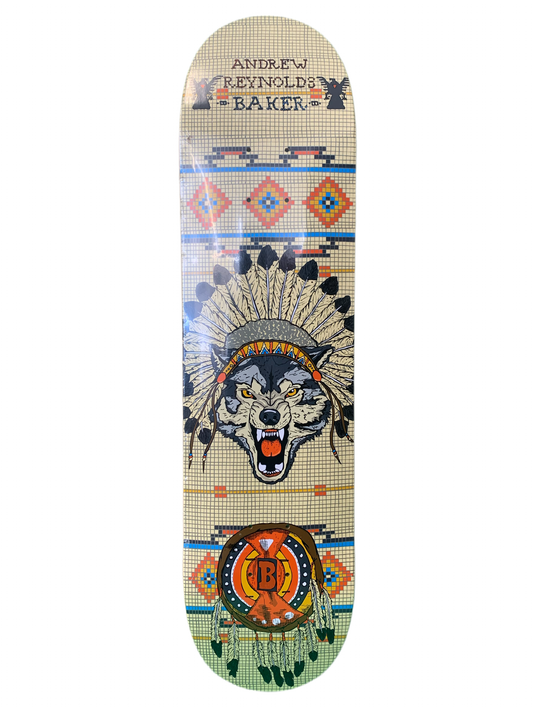 Baker Andrew Reynolds Native Wolf 7.75" Classic Skateboard Deck