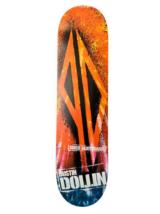 Baker Dustin Dollin Piss Drunk Logo Tie Dye OG 7.75" Classic Skateboard Deck