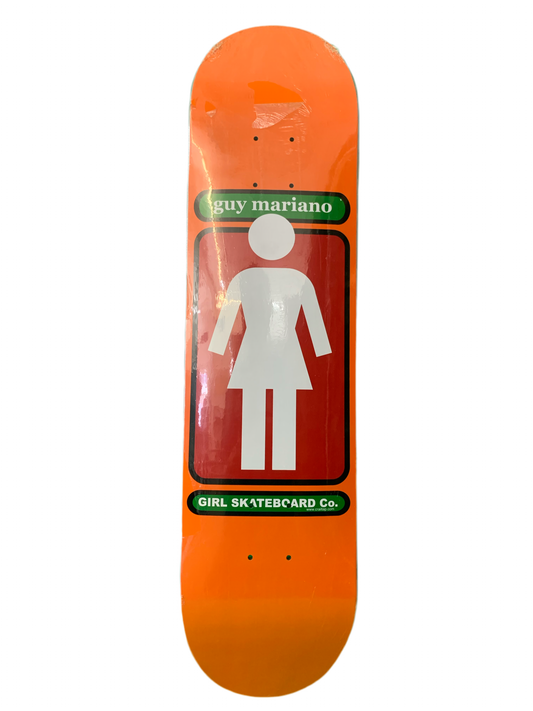 Girl Guy Mariano '93 Logo Orange 7.75" Classic Skateboard Deck