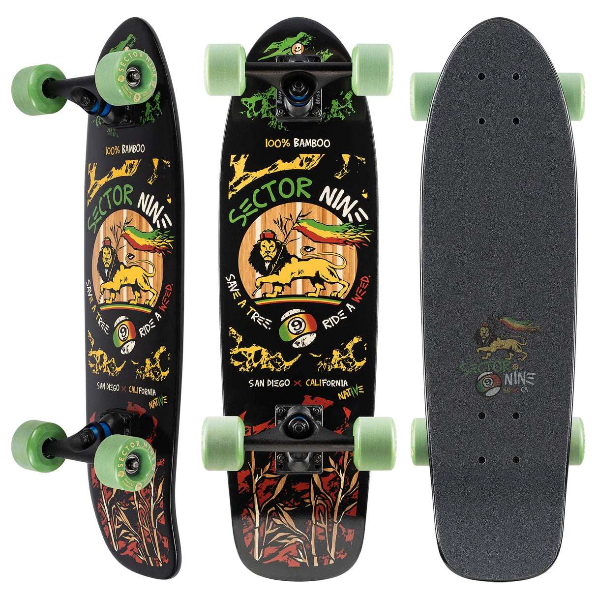 Sector Nine Bambino Nug 26.5" x 7.5" Cruiser Complete Skateboard