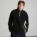 HUF Basecamp Black Quarter Zip Polar Fleece