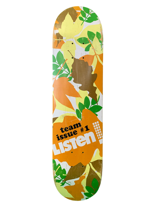 Listen Team Issue #1 Leaves Classic Skateboard Deck