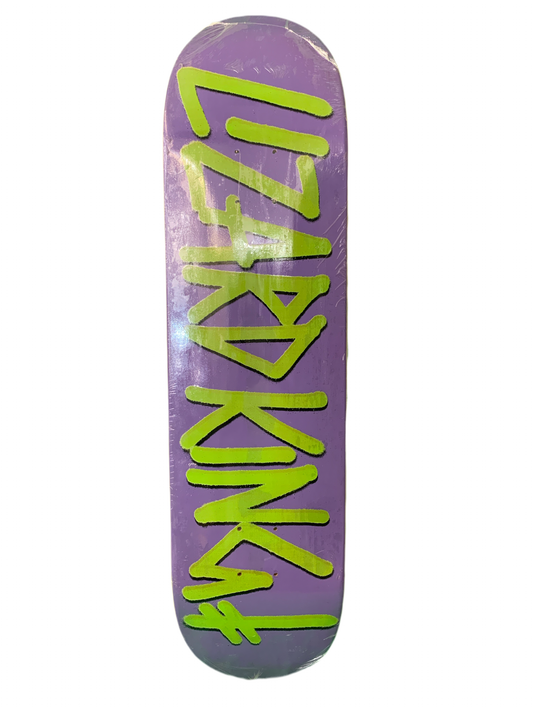 Deathwish Lizard King Deathspray Green/Purple 8.25" Classic Skateboard Deck