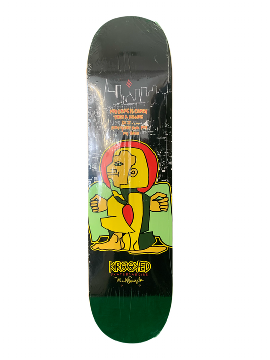Krooked Mark Gonzales "My Gang is Crazy" 7.75" Classic Skateboard Deck