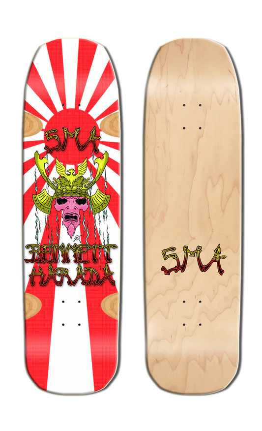 Santa Monica Airlines Series 4 Bennett Harada SmartTech Laminate Natural / White 9" Skateboard Deck