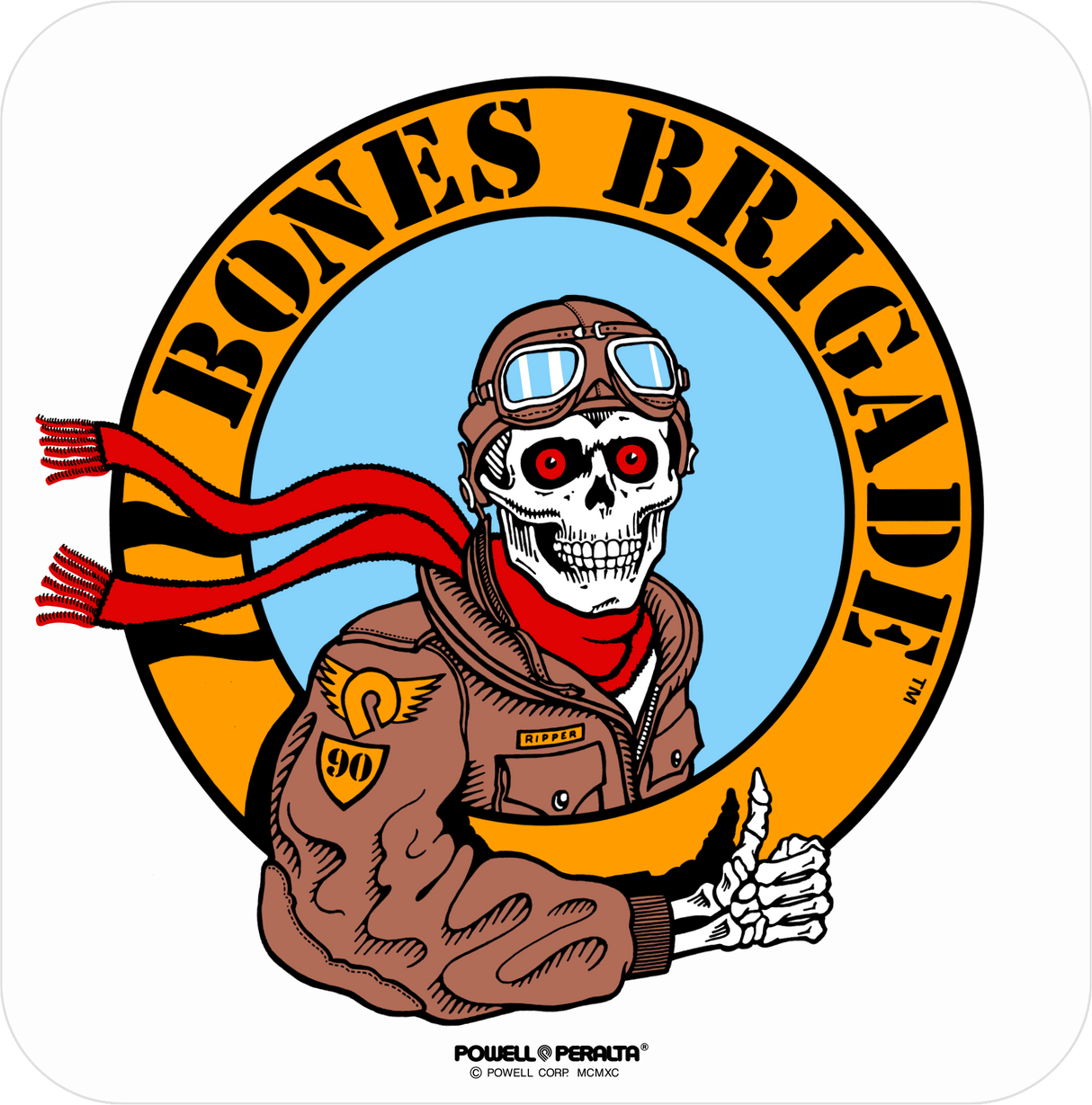 Bones Brigade Series 17 Ripper Pilot Sticker