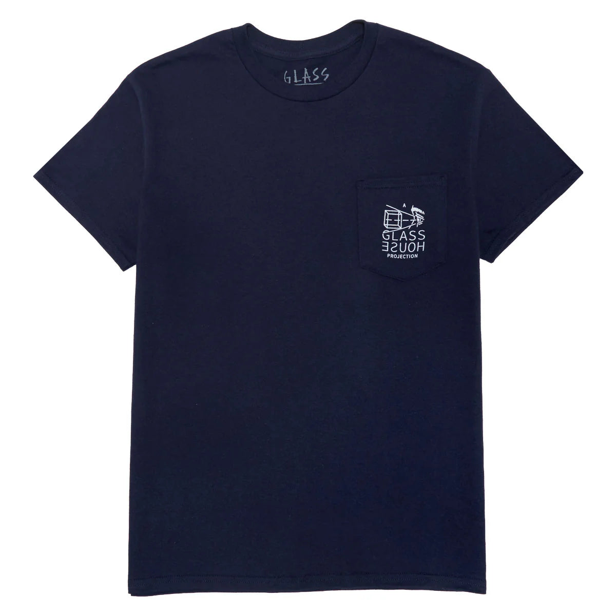 Glass House Projection Navy Pocket S/s Shirt