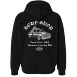 No Hours Body Shop Black Hooded Sweatshirt
