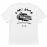 No Hours Body Shop White S/s Shirt