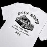 No Hours Body Shop White S/s Shirt