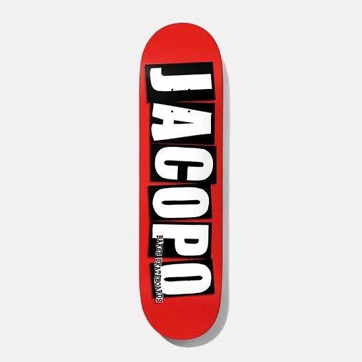 Baker Jacopo Carozzi Logo Red 8.25" Skateboard Deck