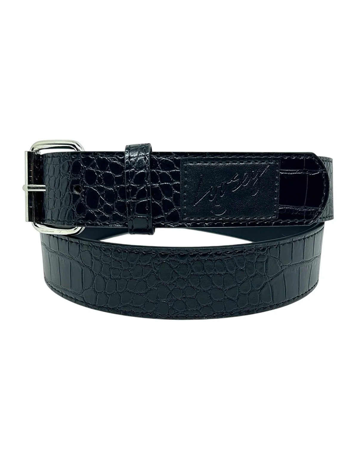 Loosey Black Croc Belt