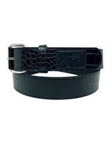 Loosey Black Croc Belt