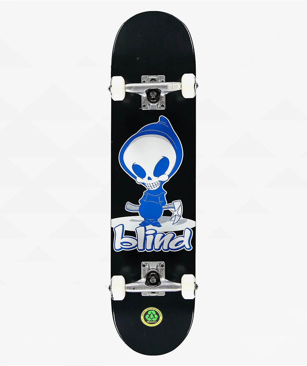 Blind Bitmap Reaper First Push Soft Wheels Blue 7.625" Complete Skateboard