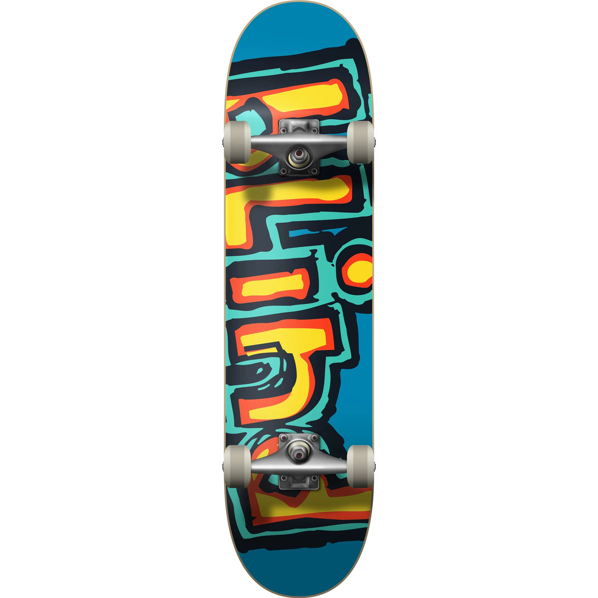 Blind Classic Matte OG Logo Bright Red/Teal Skateboard Complete