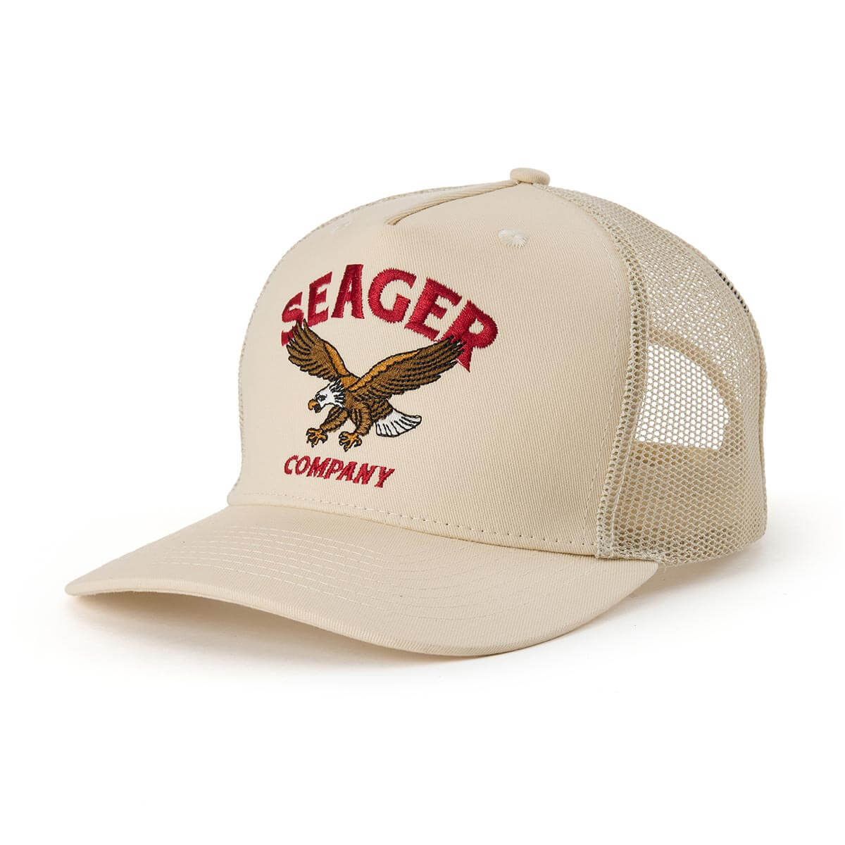 Seager Bradley Cream Snapback Trucker Hat
