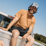 Seager Bradley Faded Denim Snapback Trucker Hat