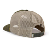 Seager Branded Green Waxed Canvas Trucker Snapback Hat