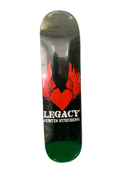 Legacy Justin Strubing Winged Heart 7.5" Classic Skateboard Deck