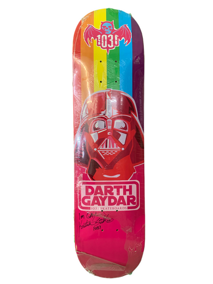 1031 Darth Gaydar Khristian Svitak Signed 8" Classic Skateboard Deck