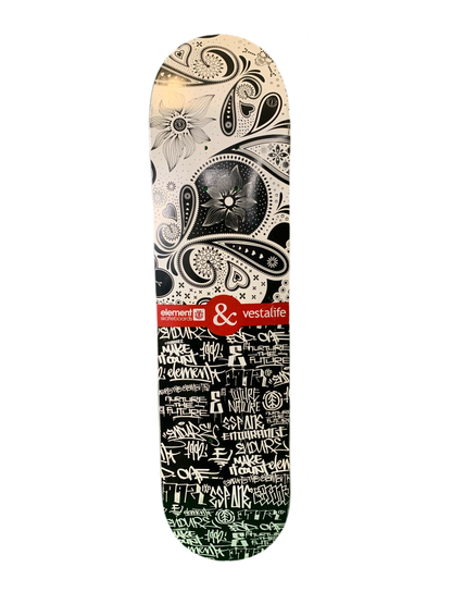 Element x Vestalife Paisley 2008 7.75" Classic Skateboard Deck
